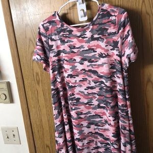 Lularoe Carly dress camouflage